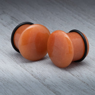 Red Aventurine Single Flare Plugs