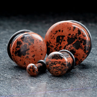 Mahogany Obsidian Single Flare Plugs
