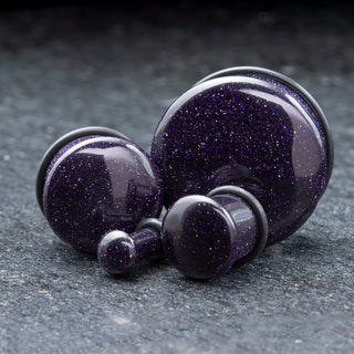 Blue Goldstone Single Flare Plugs