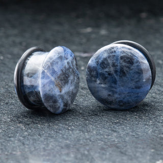 Sodalite Single Flare Plugs