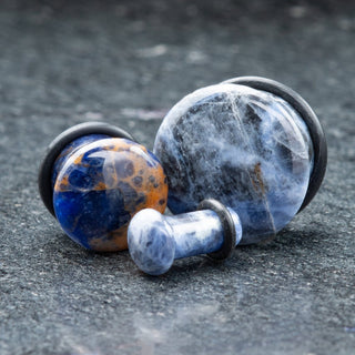 Sodalite Single Flare Plugs