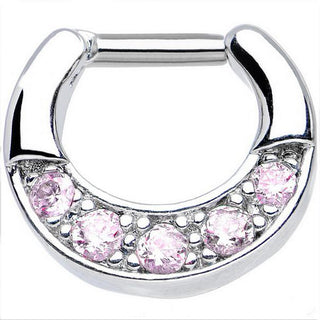 Septum Clicker with CZ Inlay