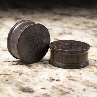 Ebony Wood Double Flare Plugs