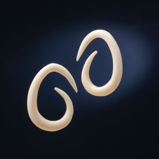 Oval Spiral Bone Hangers