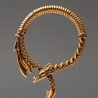 Circular Copper Dragon Hanger