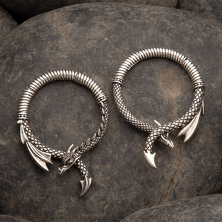 Circular Silver Copper Dragon Hangers