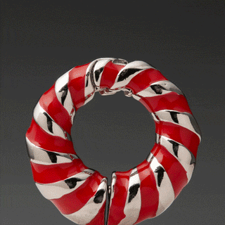 Silver Copper Round Candy Cane Hangers