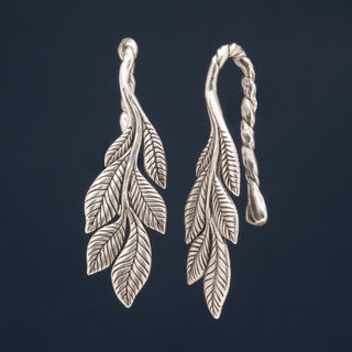 Silver Copper Leaves on Branch Hangers