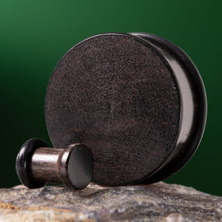 Ebony Wood Single Flare Plugs