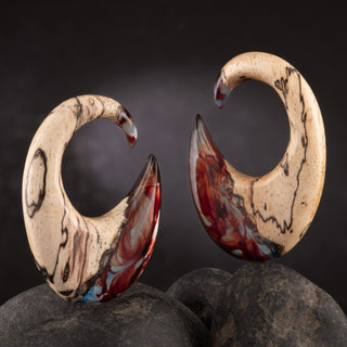 Tamarind Wood Hangers with Epoxy Swirl