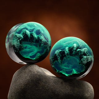 Glowing Cave Epoxy Plugs