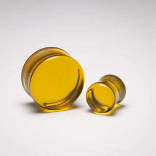 Orange Glass Plugs