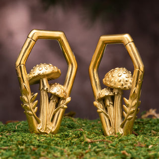 Stainless Steel Coffin Hangers with Mushrooms