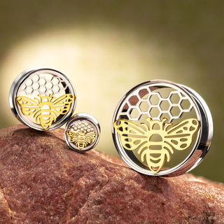 Stainless Steel Tunnels with Honeycomb & Bee
