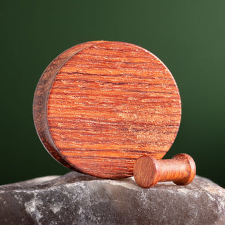 Myanmar Maidu Wood Double Flare Plugs