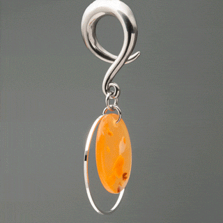 Stainless Steel Hangers with Orange Disc