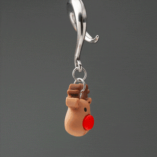 Stainless Steel Hangers with Rudolph Dangles