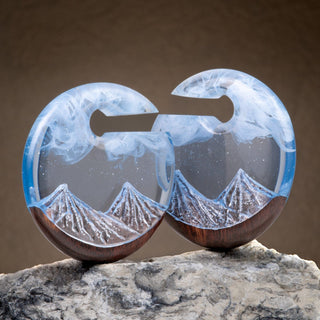 Snowy Mountain Epoxy Hangers
