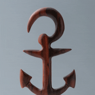 Anchor Shaped Narra Wood Hangers