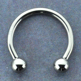 Titanium Horseshoe Circular Barbell