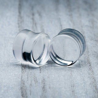 Clear Glass Plugs