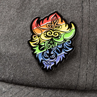 Pride / Rainbow Arctic Buffalo Pin