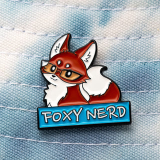 Foxy Nerd Pin