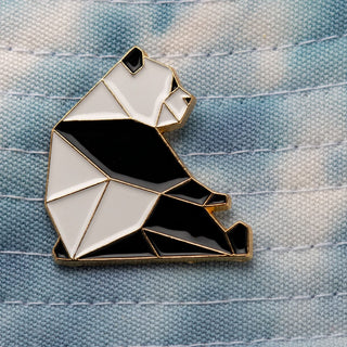 Origami Panda Pin
