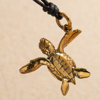 Turtle Brass Necklace