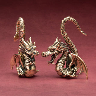 Dragon Brass Ear Weights Hangers