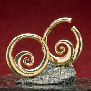 Spiral Brass Hangers with Magnetic Clasp