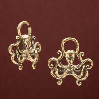Octopus Brass Hangers with Clasp