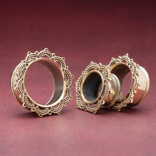 Brass Tunnels with Dot Pattern