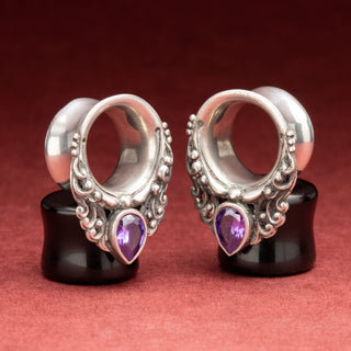 White Brass Tunnels with Amethyst