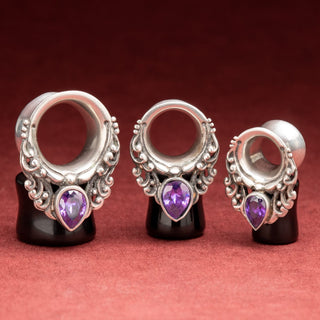 White Brass Tunnels with Amethyst