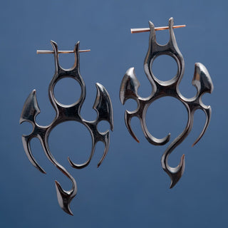 Winged Horn Pin Earrings Hangers