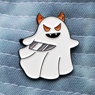 Evil Ghost with Knife Pin