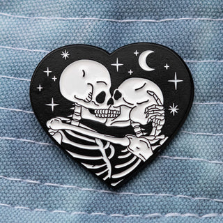 Skeleton Lovers Pin