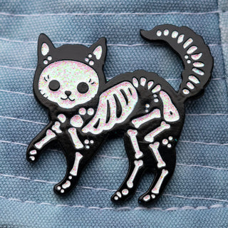Glitter Cat Pin