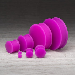 Matte Purple Silicone Plugs