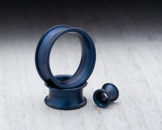 Pearl Steel Blue Thin Silicone Tunnels
