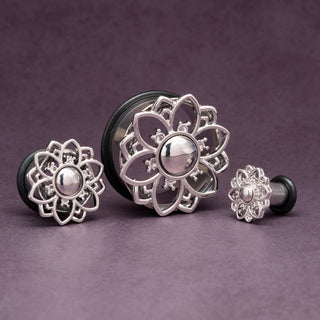 Single Flare Steel Tunnels with Domed Center Flower