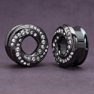 Black Steel Wrapped Spiral Tunnels