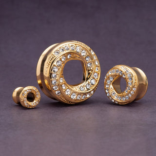 Gold Wrapped Spiral Tunnels