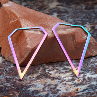 Rainbow Diamond Shaped Steel Hangers