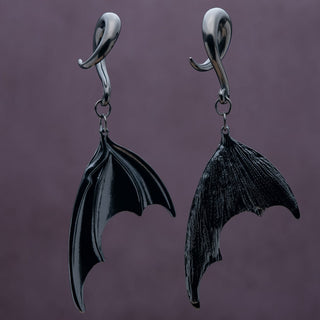 Black Stainless Steel Bat Wing Hangers