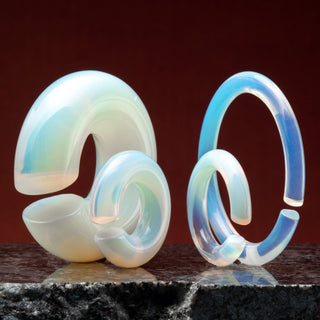 Opalite Hoops (Opalized Glass)