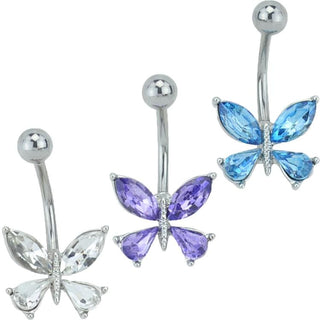 Butterfly CZ Belly Ring *Discontinued*