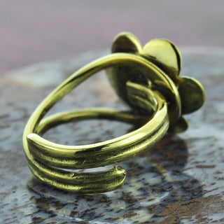 Flower Brass Ring