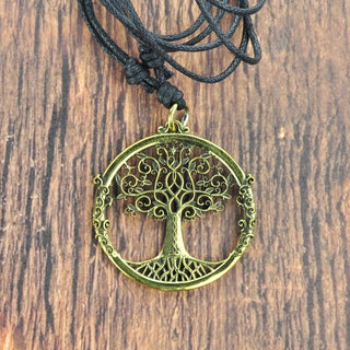 Tree of Life Brass Necklace
